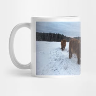 Scottish Highland Cattle Calves 1865 Mug